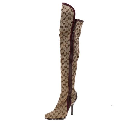 gucci gg ankle boot|Gucci thigh high boots sale.